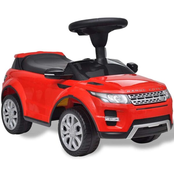 Macchina A Spinta Per Bambini Rossa Con Musica Land Rover 348