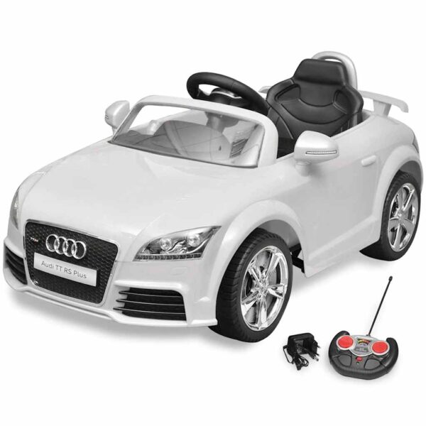 Macchina Cavalcabile Audi Tt Rs Telecomandata Bambini Bianca