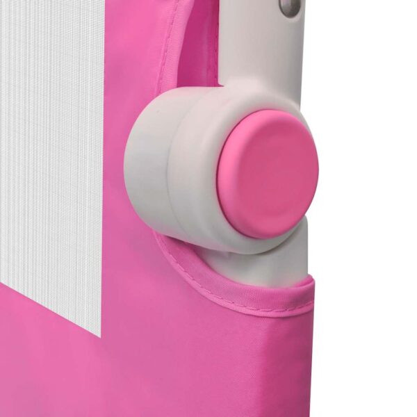 Barriera Di Sicurezza Per Letto Bambino 102 X 42 Cm Rosa - immagine 5