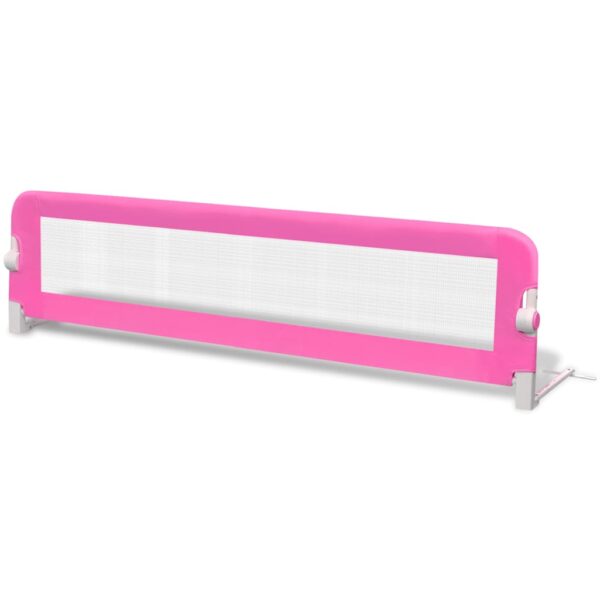 Barriera Di Sicurezza Per Letto Bambino 150 X 42 Cm Rosa - immagine 2