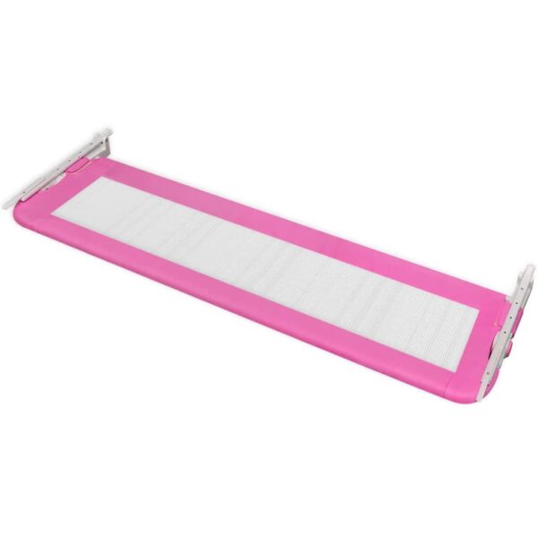 Barriera Di Sicurezza Per Letto Bambino 150 X 42 Cm Rosa - immagine 4