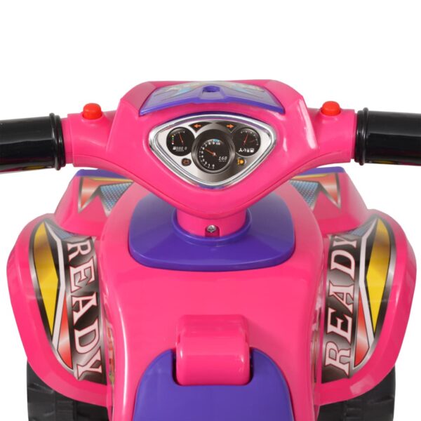 Cavalcabile Atv Per Bambini Rosa E Viola Con Suoni E Luci - immagine 4