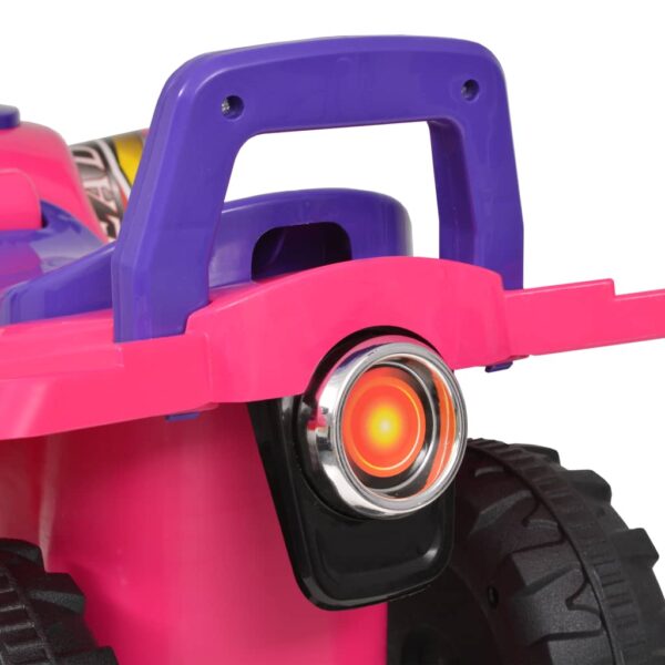 Cavalcabile Atv Per Bambini Rosa E Viola Con Suoni E Luci - immagine 6