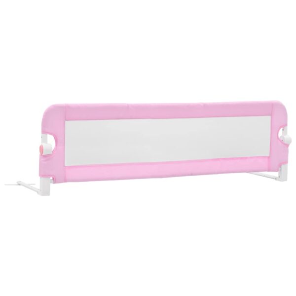 Sponde Letto Di Sicurezza Bambini Rosa 120x42cm In Poliestere - immagine 2