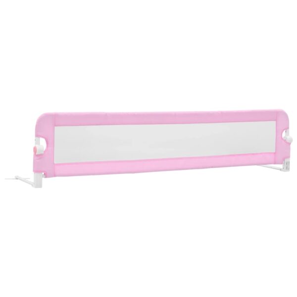 Sponde Letto Di Sicurezza Per Bambini Rosa 180x42cm Poliestere - immagine 2