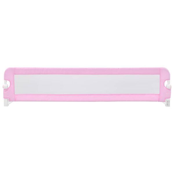 Sponde Letto Di Sicurezza Per Bambini Rosa 180x42cm Poliestere - immagine 3