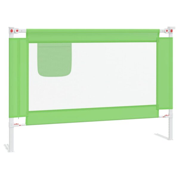 Sponda Letto Di Sicurezza Per Bambini Verde 100x25cm In Tessuto - immagine 2