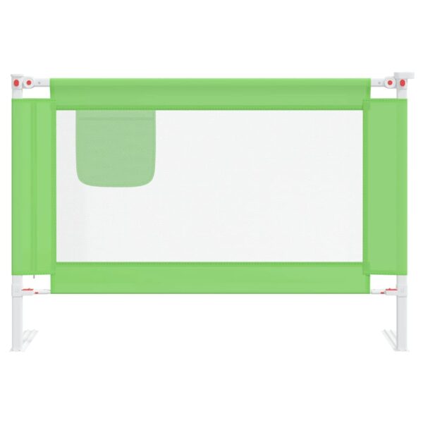 Sponda Letto Di Sicurezza Per Bambini Verde 100x25cm In Tessuto - immagine 3