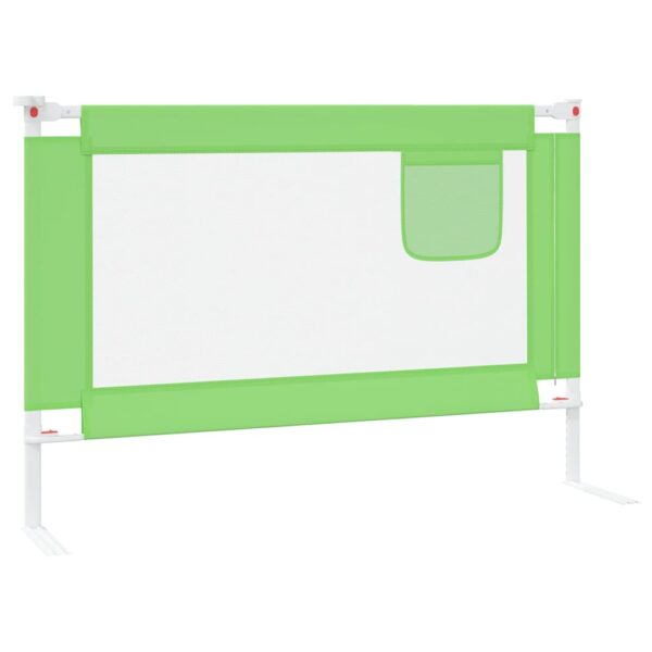 Sponda Letto Di Sicurezza Per Bambini Verde 100x25cm In Tessuto - immagine 4