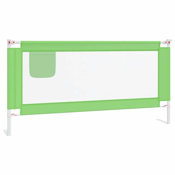 Sponda Letto Di Sicurezza Per Bambini Verde 180x25cm In Tessuto - immagine 2