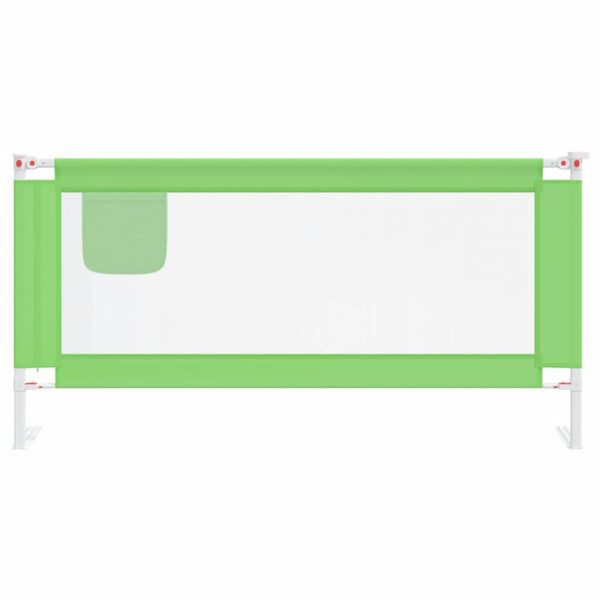 Sponda Letto Di Sicurezza Per Bambini Verde 180x25cm In Tessuto - immagine 3