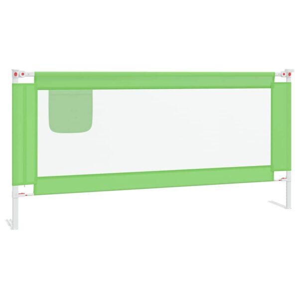 Sponda Letto Di Sicurezza Per Bambini Verde 190x25cm In Tessuto - immagine 2