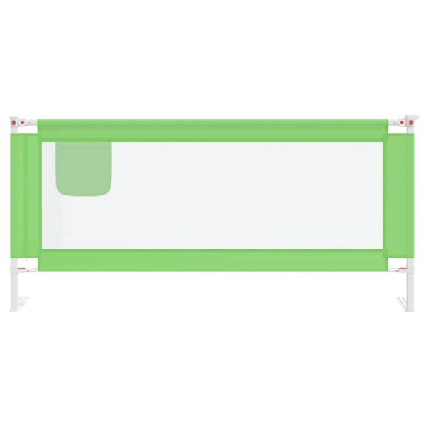 Sponda Letto Di Sicurezza Per Bambini Verde 200x25cm In Tessuto - immagine 3