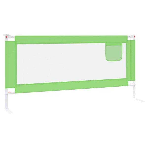 Sponda Letto Di Sicurezza Per Bambini Verde 200x25cm In Tessuto - immagine 4