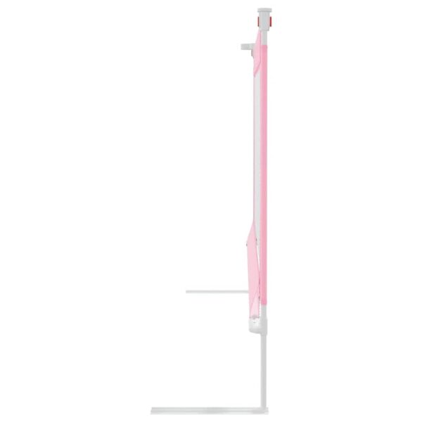 Sponda Letto Di Sicurezza Per Bambini Rosa 90x25 Cm In Tessuto - immagine 5