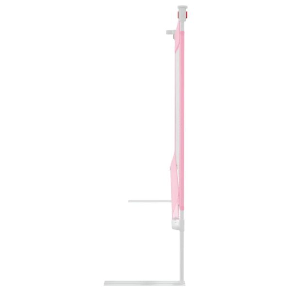 Sponda Letto Di Sicurezza Per Bambini Rosa 150x25 Cm Tessuto - immagine 5