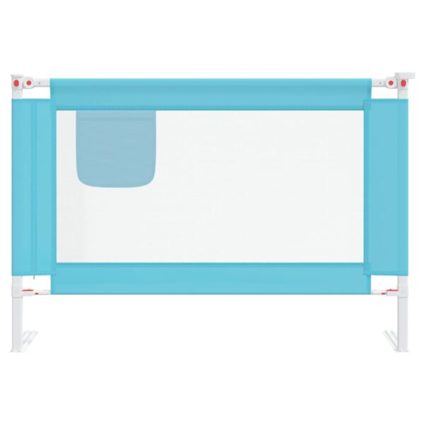 Sponda Letto Di Sicurezza Per Bambini Blu 100x25 Cm In Tessuto - immagine 3