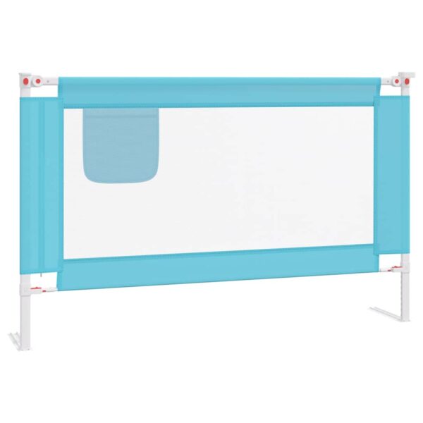 Sponda Letto Di Sicurezza Per Bambini Blu 120x25 Cm In Tessuto - immagine 2