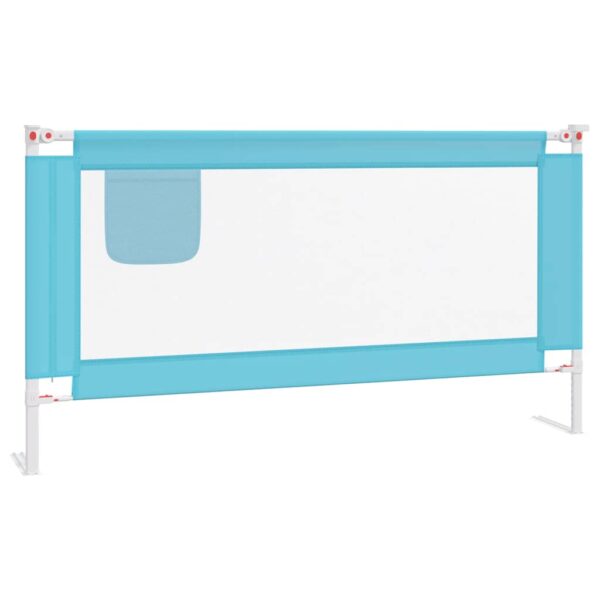 Sponda Letto Di Sicurezza Per Bambini Blu 160x25 Cm In Tessuto - immagine 2