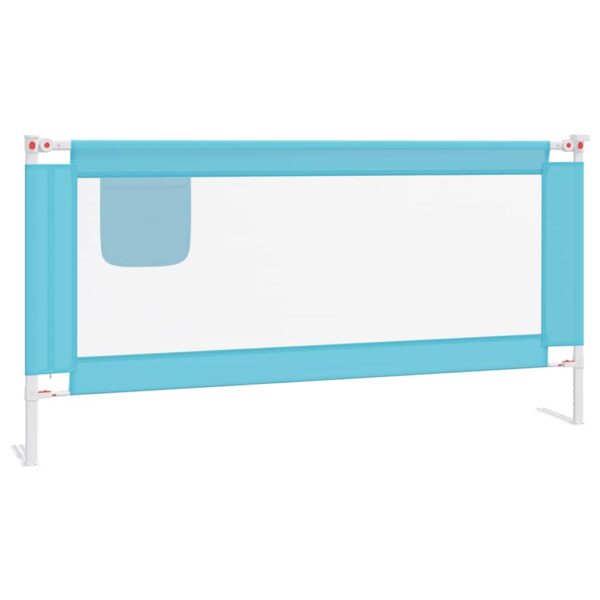 Sponda Letto Di Sicurezza Per Bambini Blu 180x25 Cm In Tessuto - immagine 2