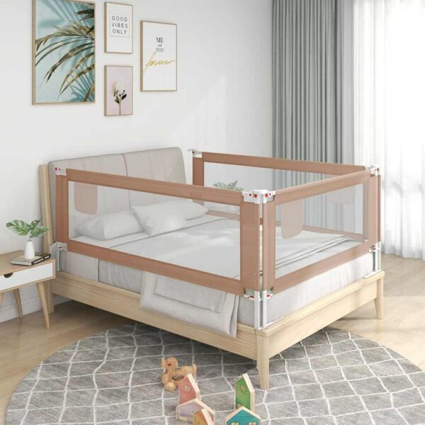 Sponda Letto Di Sicurezza Per Bambini Talpa 180x25cm In Tessuto