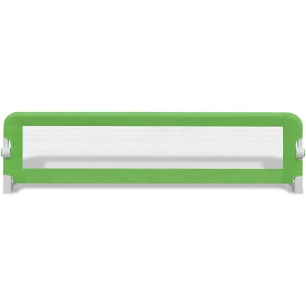 Sponde Letto Per La Sicurezza Dei Bambini 2 Pz Verde 150x42 cm - immagine 4