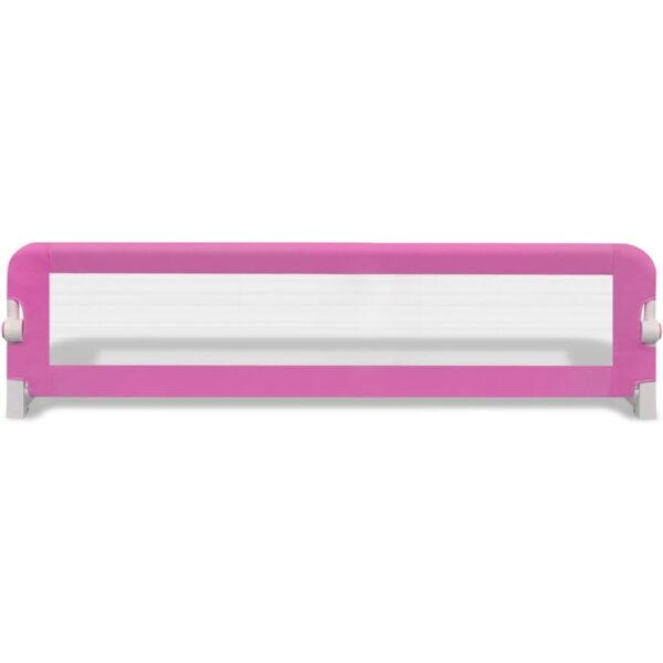 Sponde Letto Per La Sicurezza Dei Bambini 2 Pz Rosa 150x42 cm - immagine 4