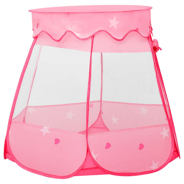 Tenda Da Gioco Per Bambini Rosa Con 250 Palline 102x102x82 cm - immagine 3