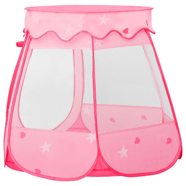 Tenda Da Gioco Per Bambini Rosa Con 250 Palline 102x102x82 cm - immagine 4