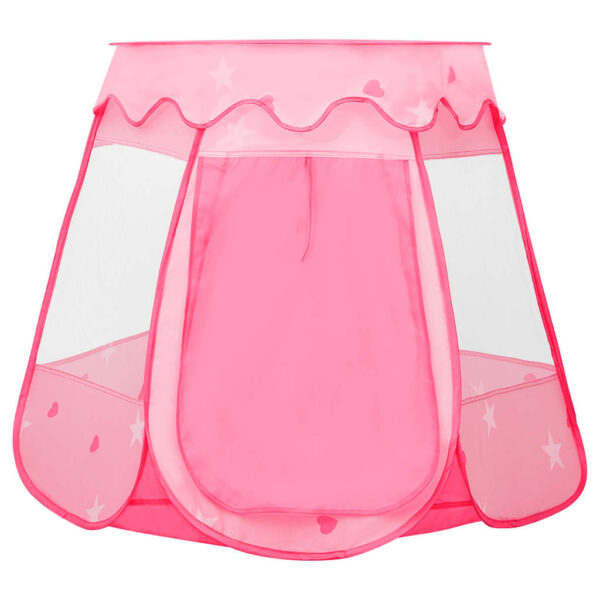 Tenda Da Gioco Per Bambini Rosa Con 250 Palline 102x102x82 cm - immagine 5