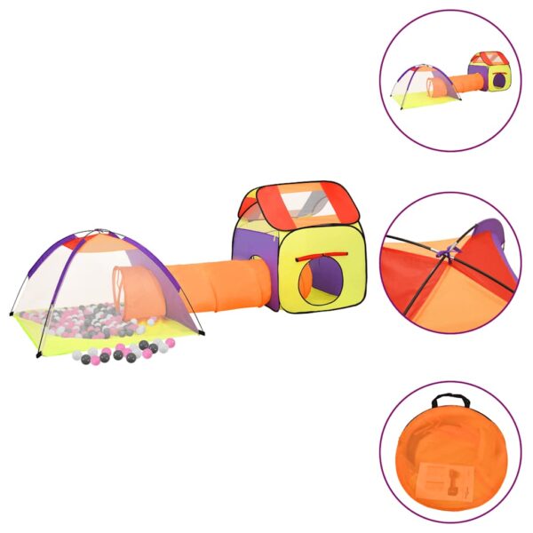 Tenda Da Gioco Bambini 250 Palline Multicolore 338x123x111 cm