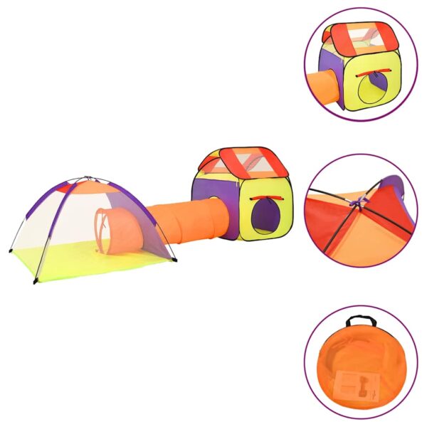 Tenda Da Gioco Bambini 250 Palline Multicolore 338x123x111 cm - immagine 3