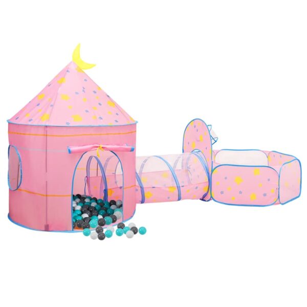 Tenda Da Gioco Per Bambini Rosa Con 250 Palline 301x120x128 cm - immagine 2