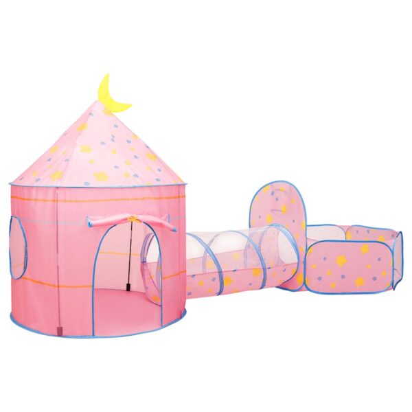 Tenda Da Gioco Per Bambini Rosa Con 250 Palline 301x120x128 cm - immagine 4