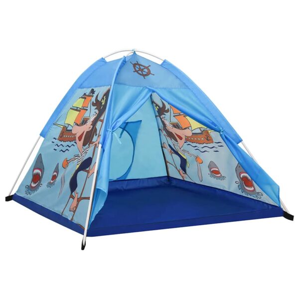 Tenda Da Gioco Per Bambini Blu Con 250 Palline 120x120x90 cm - immagine 3