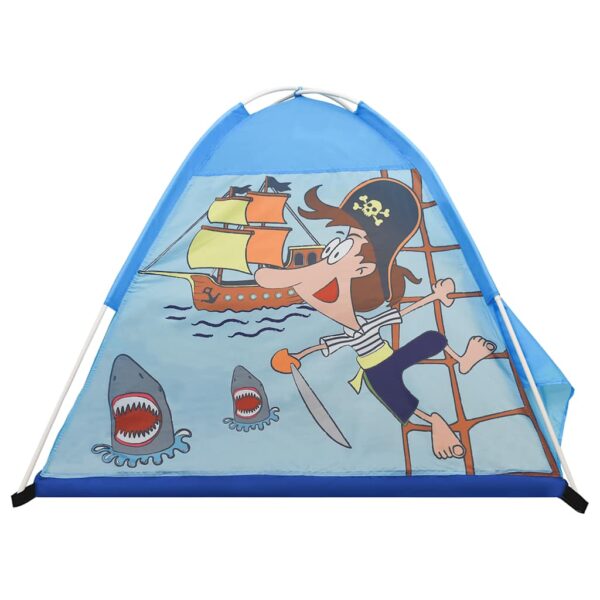 Tenda Da Gioco Per Bambini Blu Con 250 Palline 120x120x90 cm - immagine 4