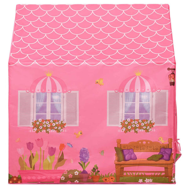 Tenda Da Gioco Per Bambini Rosa Con 250 Palline 69x94x104 cm - immagine 6