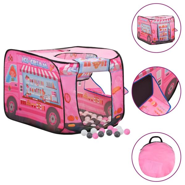 Tenda Da Gioco Per Bambini Rosa Con 250 Palline 70x112x70 cm