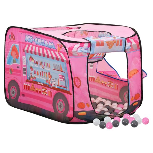 Tenda Da Gioco Per Bambini Rosa Con 250 Palline 70x112x70 cm - immagine 2