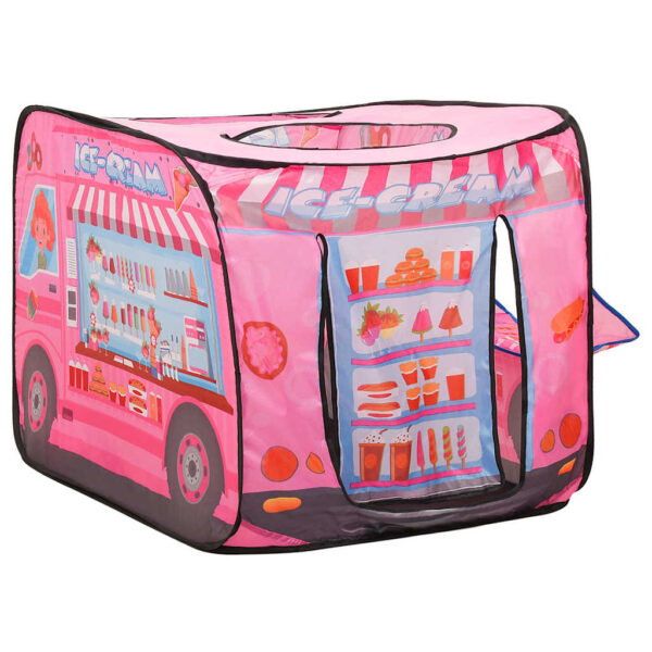 Tenda Da Gioco Per Bambini Rosa Con 250 Palline 70x112x70 cm - immagine 4