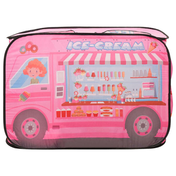 Tenda Da Gioco Per Bambini Rosa Con 250 Palline 70x112x70 cm - immagine 5