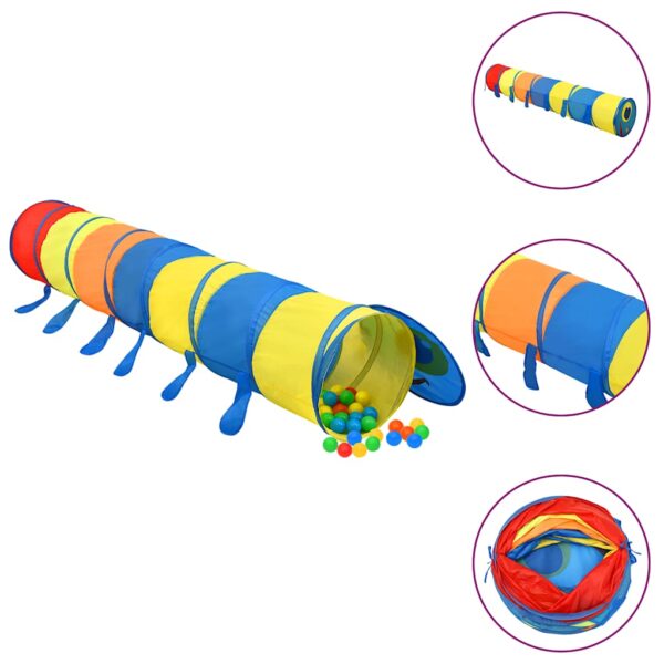 Tunnel Gioco Bambini 250 Palline Multicolore 245 Cm Poliestere