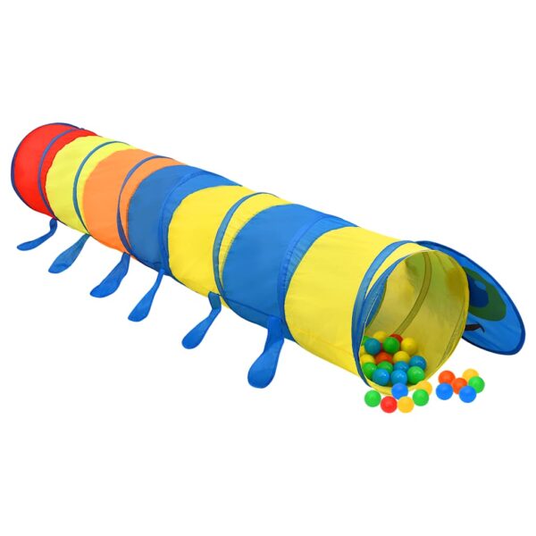 Tunnel Gioco Bambini 250 Palline Multicolore 245 Cm Poliestere - immagine 2