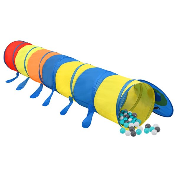 Tunnel Gioco Bambini 250 Palline Multicolore 245 Cm Poliestere - immagine 2