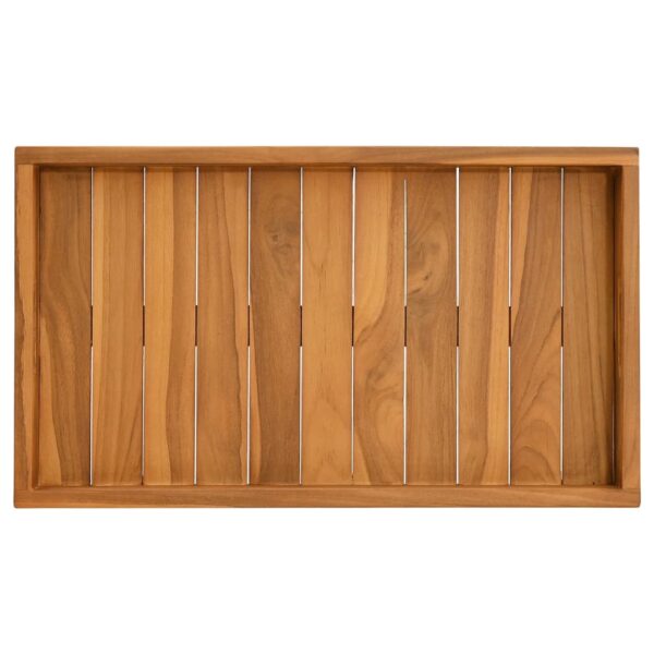 Vassoio Da Portata 60x35 Cm In Legno Massello Di Teak - immagine 5