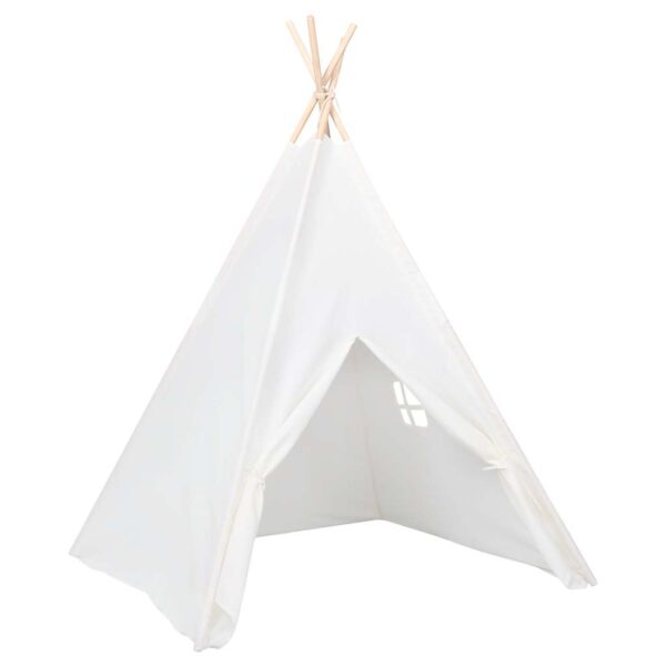 Tenda Tipi Bimbi Borsa Bianco Microfibra Strisce 120x120x150cm - immagine 3