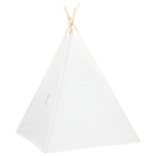 Tenda Tipi Bimbi Borsa Bianco Microfibra Strisce 120x120x150cm - immagine 4