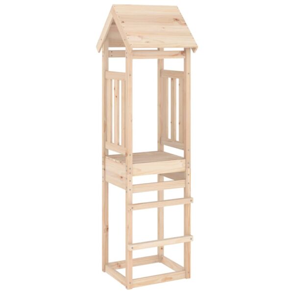 Torre Da Gioco 52,5x46,5x206,5 Cm In Legno Massello Di Pino