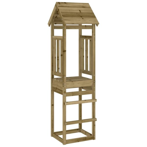 Torre Da Gioco 52,5x46,5x206,5 Cm In Legno Di Pino Impregnato