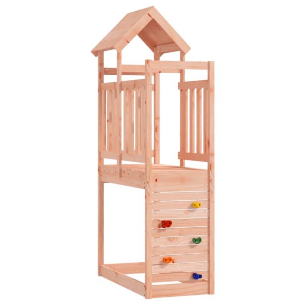 Torre Da Gioco Con Arrampicata 53x110x214cm In Legno Di Douglas